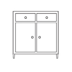 Sideboard Cupboard and Drawers