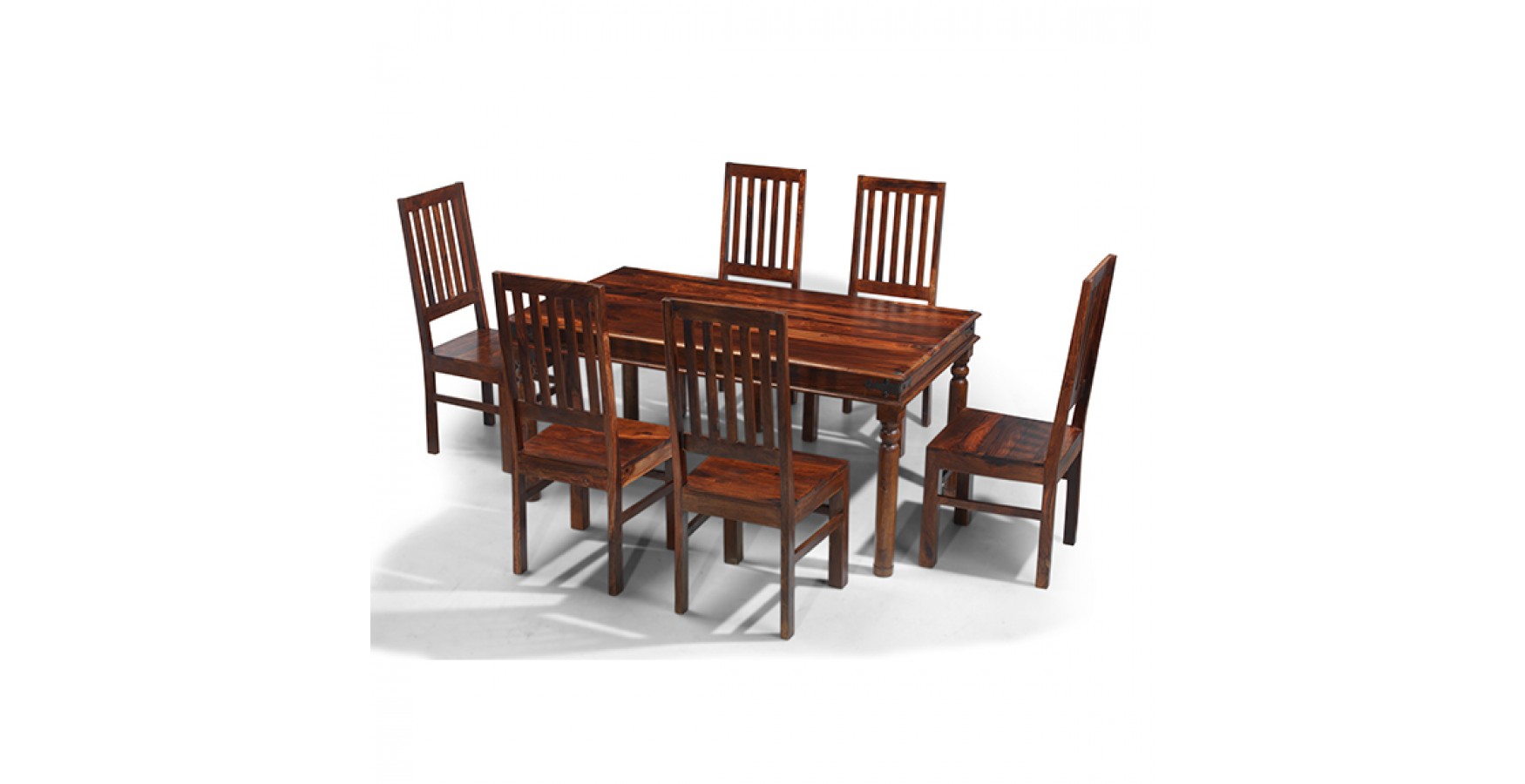 Jali Sheesham 160 Cm Thakat Dining Table And 6 Chairs Lifestyle Jali Sheesham 160 Cm Thakat Dining Table And 6 Chairs