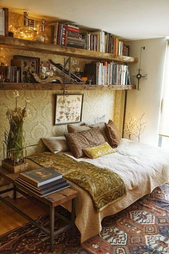 Earthy woody colours are made for cosy cottages