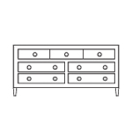 Wide Chest of Drawers