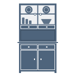 Display Cabinet-Dresser Space