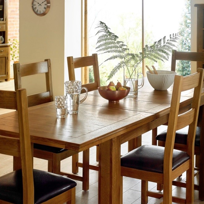 Solid Wood Dining Table for Christmas