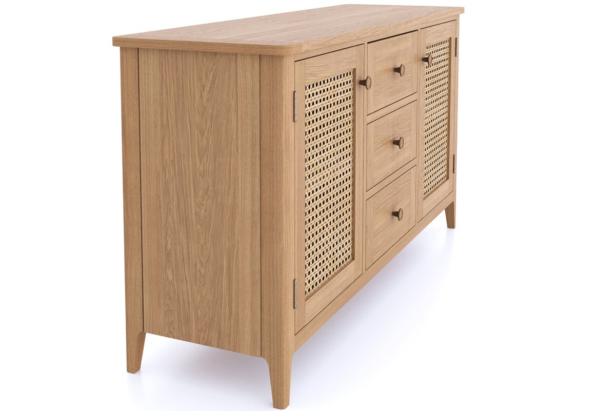 Halmstad Natural Oak Large Sideboard