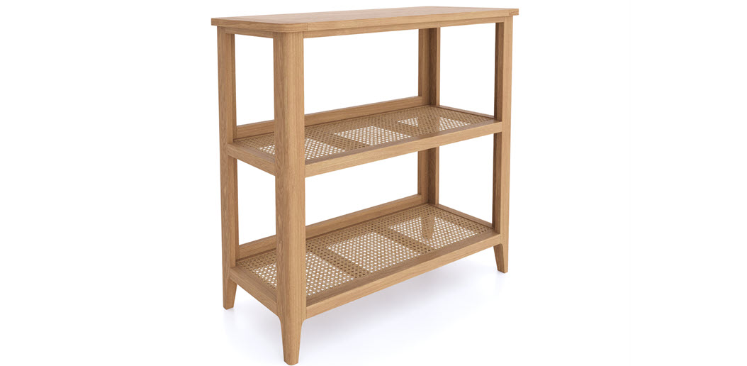 Halmstad Natural Oak Open Bookcase