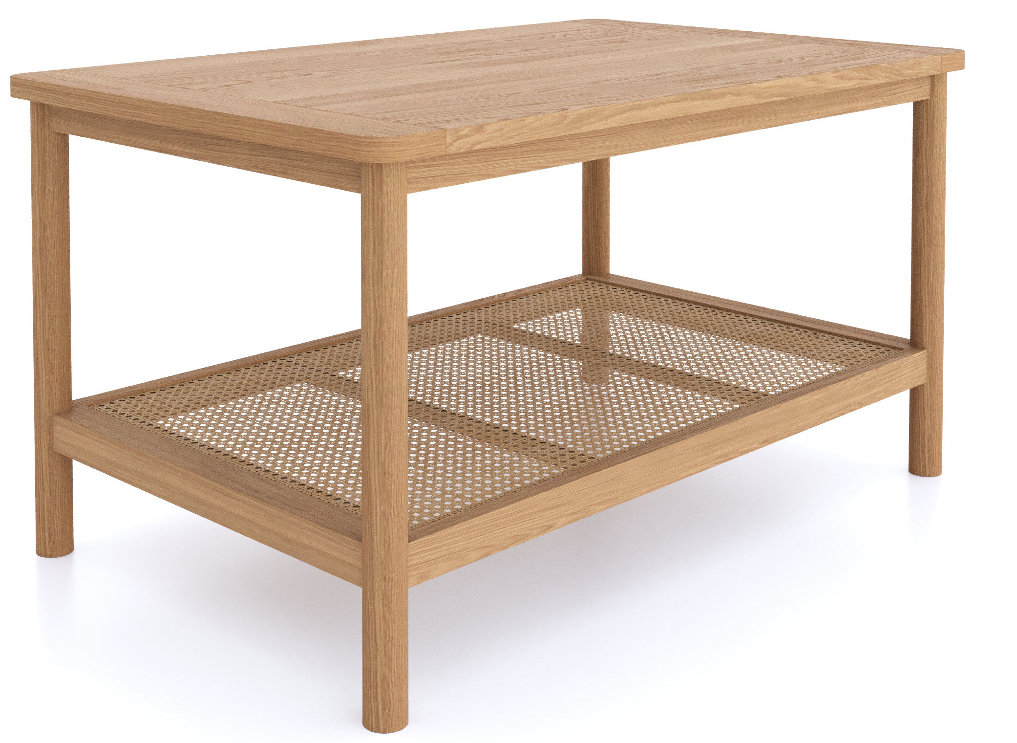 Halmstad Natural Oak Coffee Table Angle