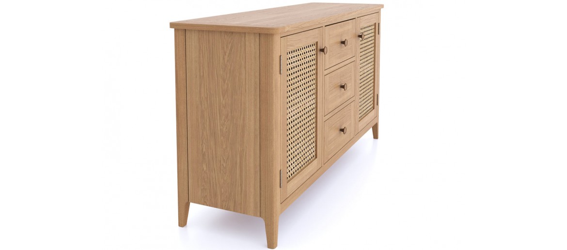 Bravur Natural Oak Large Sideboard