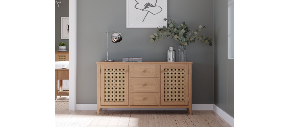 Bravur Natural Oak Large Sideboard