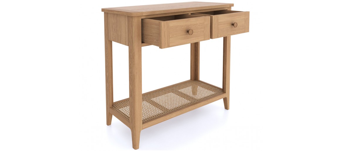 Bravur Natural Oak Console Table