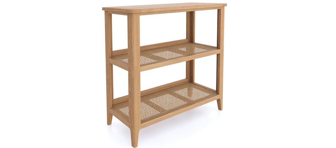 Bravur Natural Oak Open Bookcase