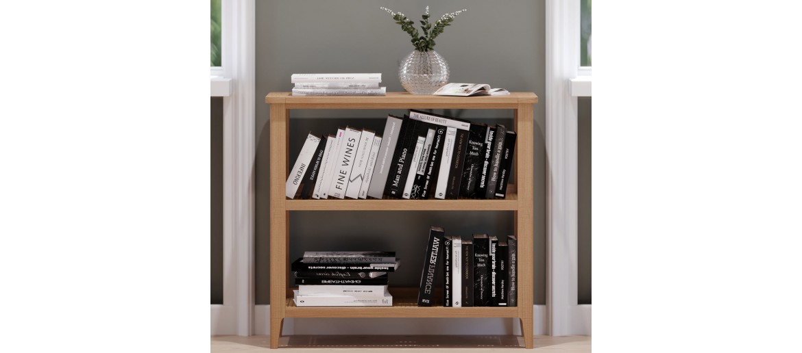 Bravur Natural Oak Open Bookcase