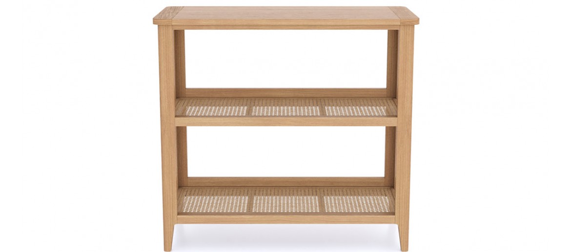 Bravur Natural Oak Open Bookcase