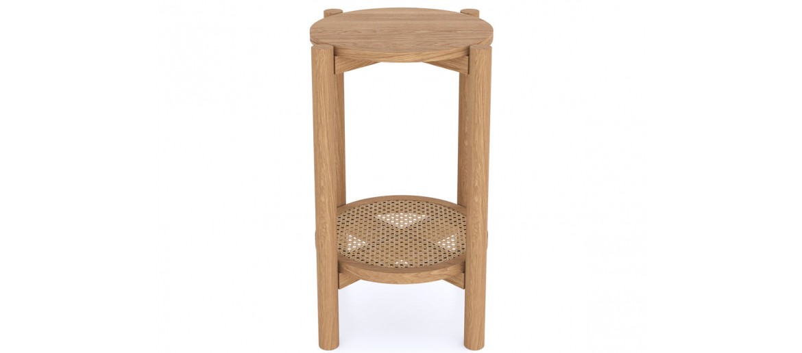 Bravur Natural Oak Round Side Table