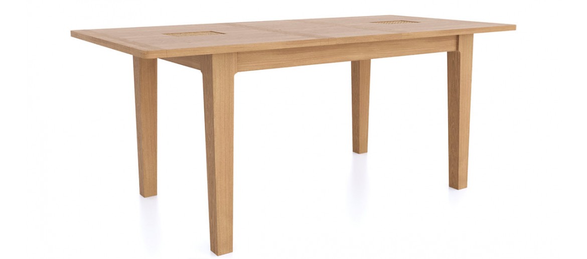 Bravur Natural Oak Extending Dining Table