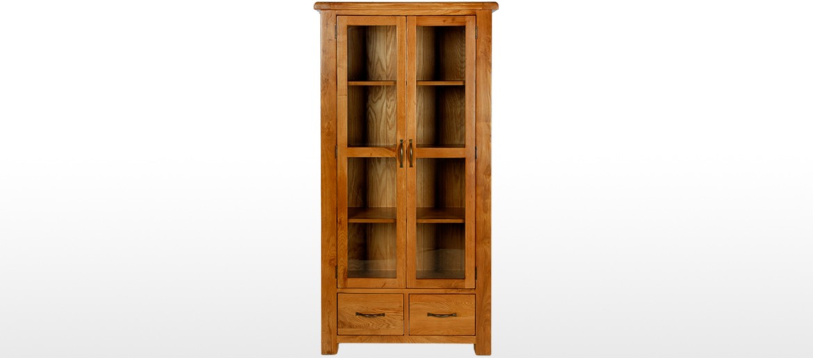 Barham Oak Glazed Display Cabinet