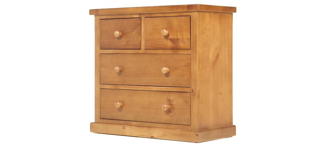 Devon Pine 2 Over 2 Chest of Drawers