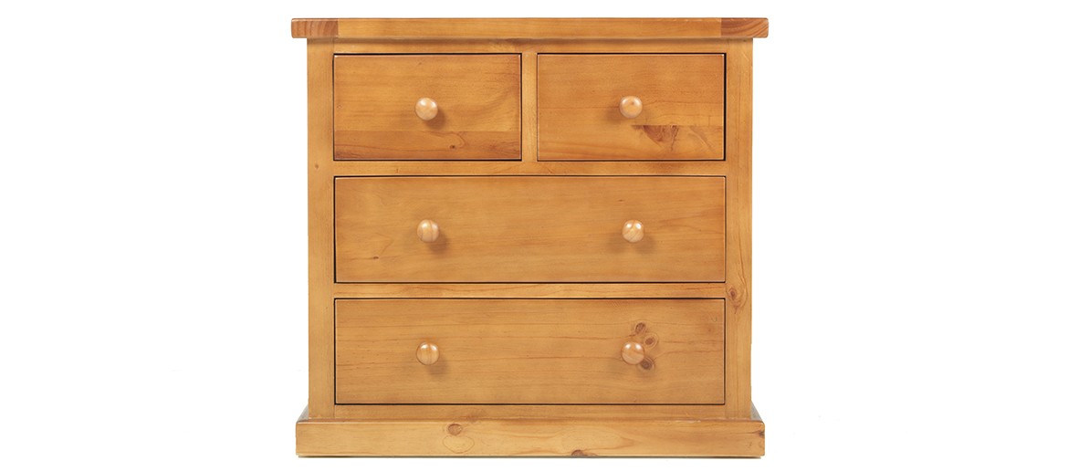 Devon Pine 2 Over 2 Chest of Drawers