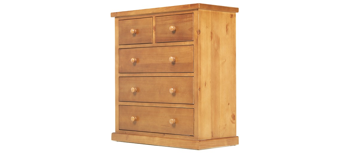 Devon Pine 2 Over 3 Chest of Drawers