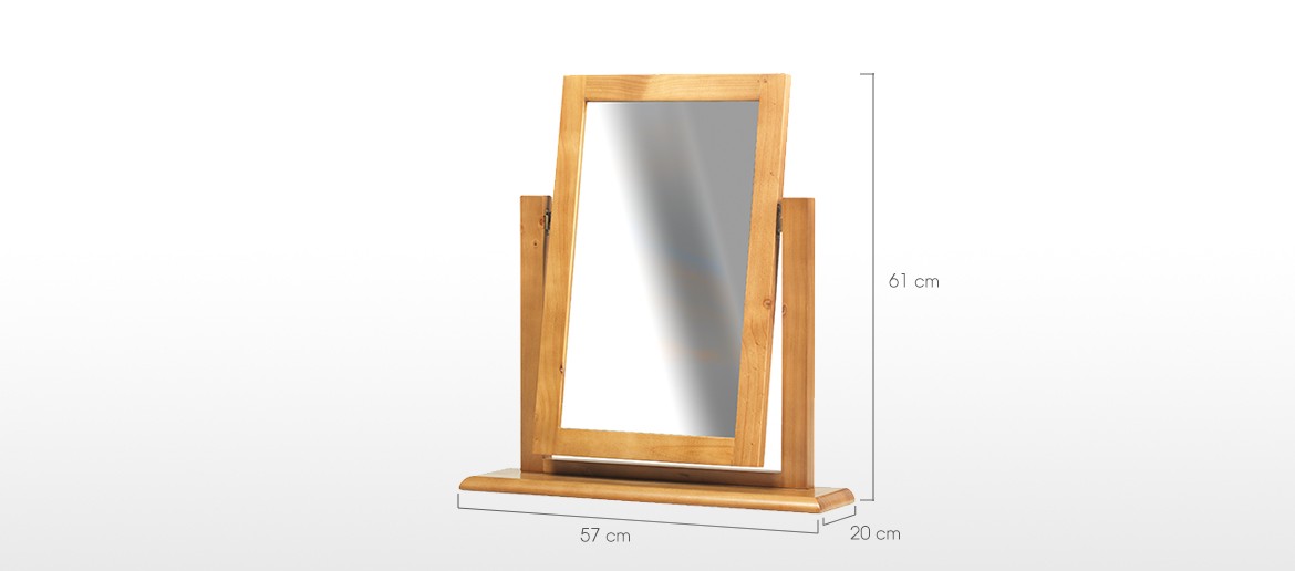 Devon Pine Dressing Table Vanity Mirror
