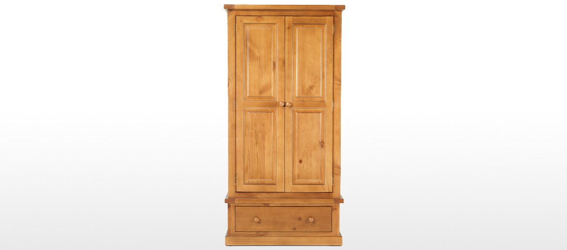 Devon Pine Gents Double Wardrobe