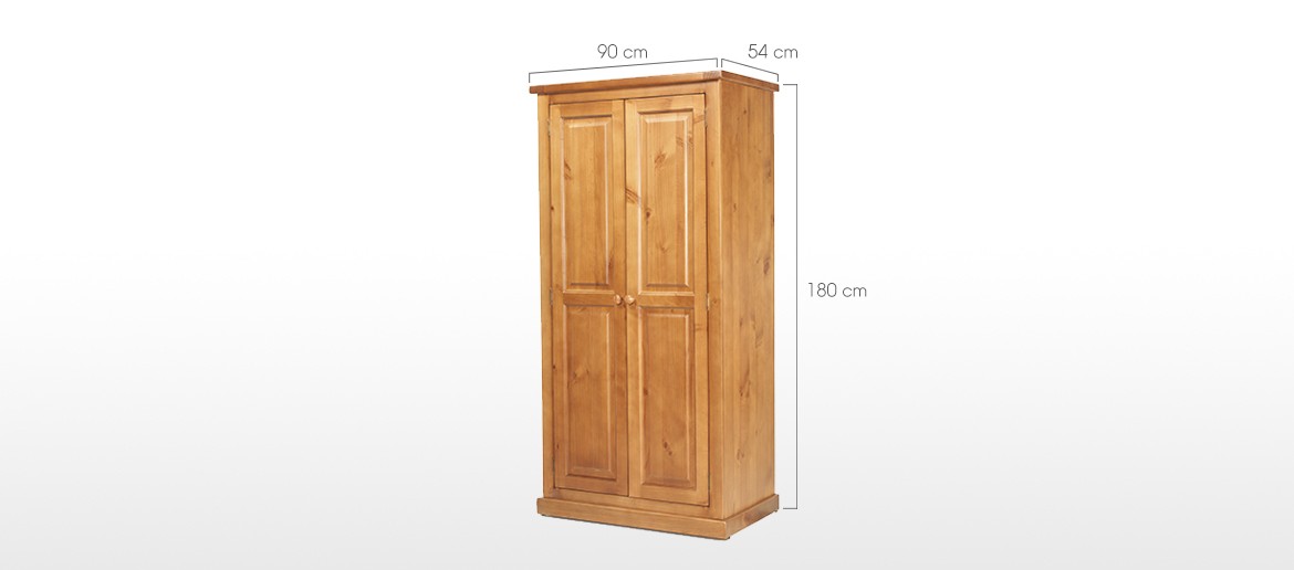 Devon Pine Ladies Double Wardrobe