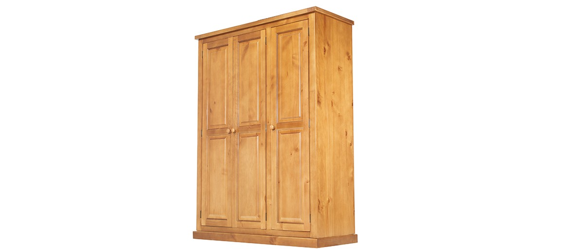 Devon Pine Triple Wardrobe