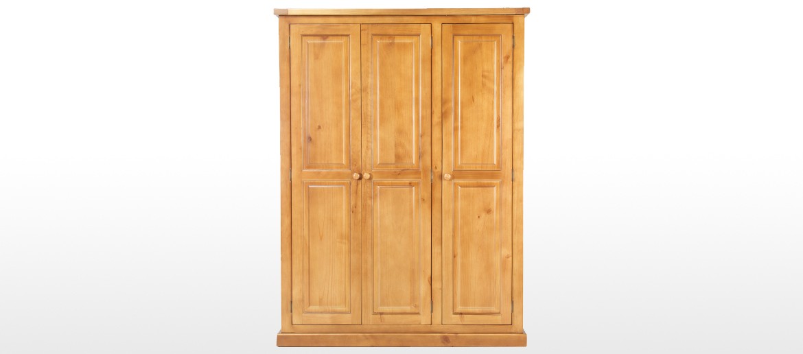 Devon Pine Triple Wardrobe