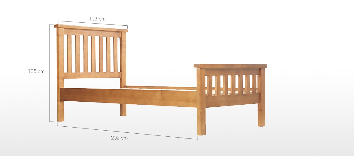 Devon Pine Single Bed (3')