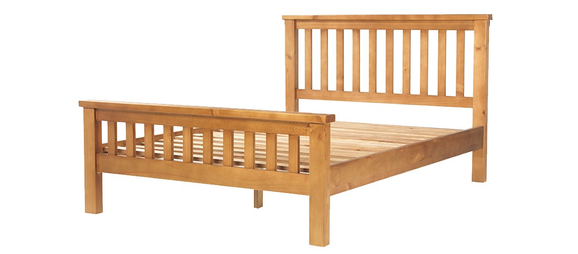 Devon Pine Double Bed (4' 6")