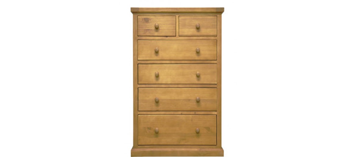 Devon Pine 2 Over 4 Chest of Drawers