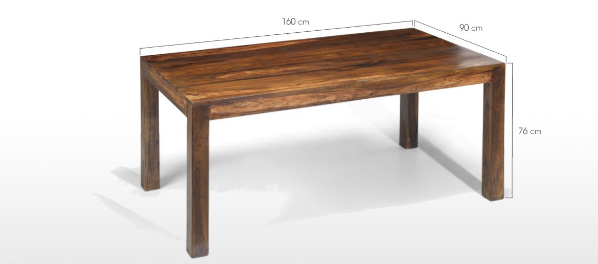 Cube Sheesham 160 cm Dining Table