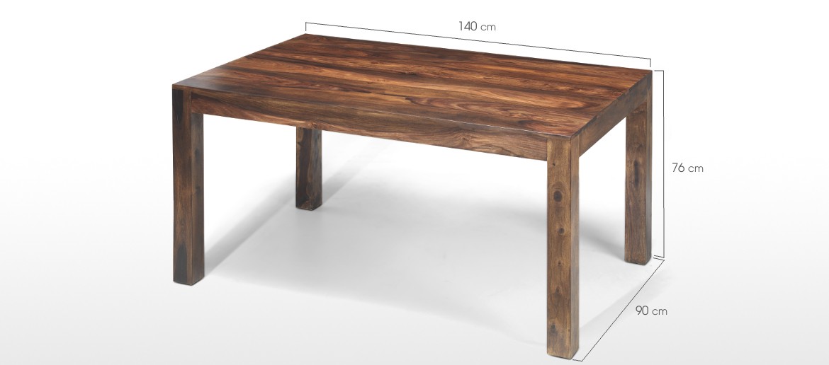 Cube Sheesham 140 cm Dining Table