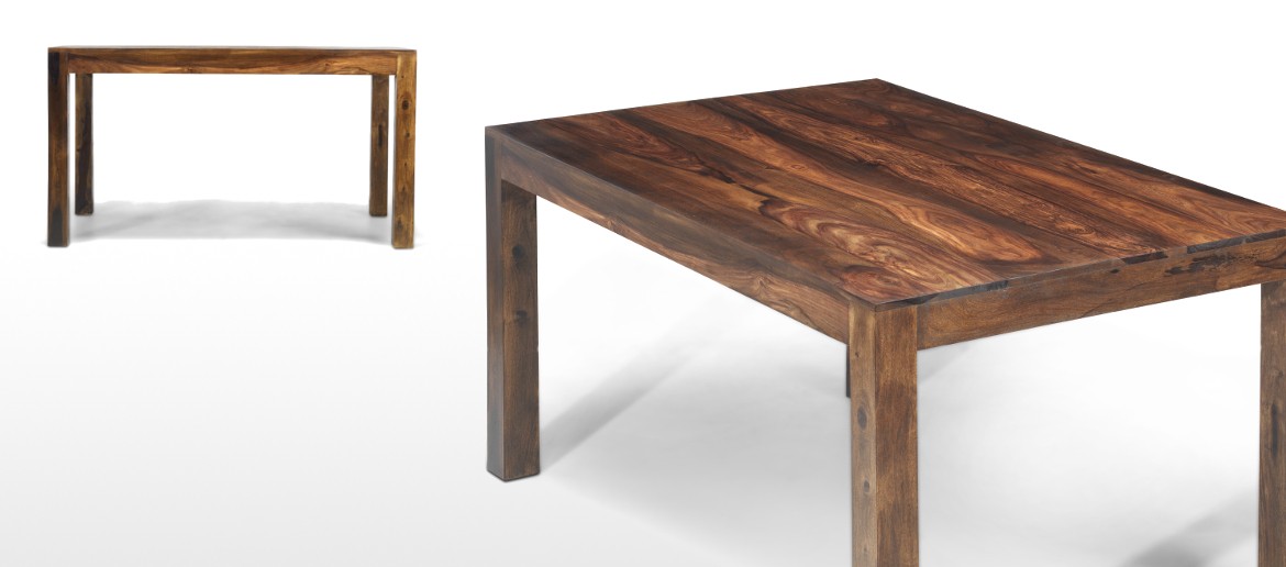 Cube Sheesham 140 cm Dining Table