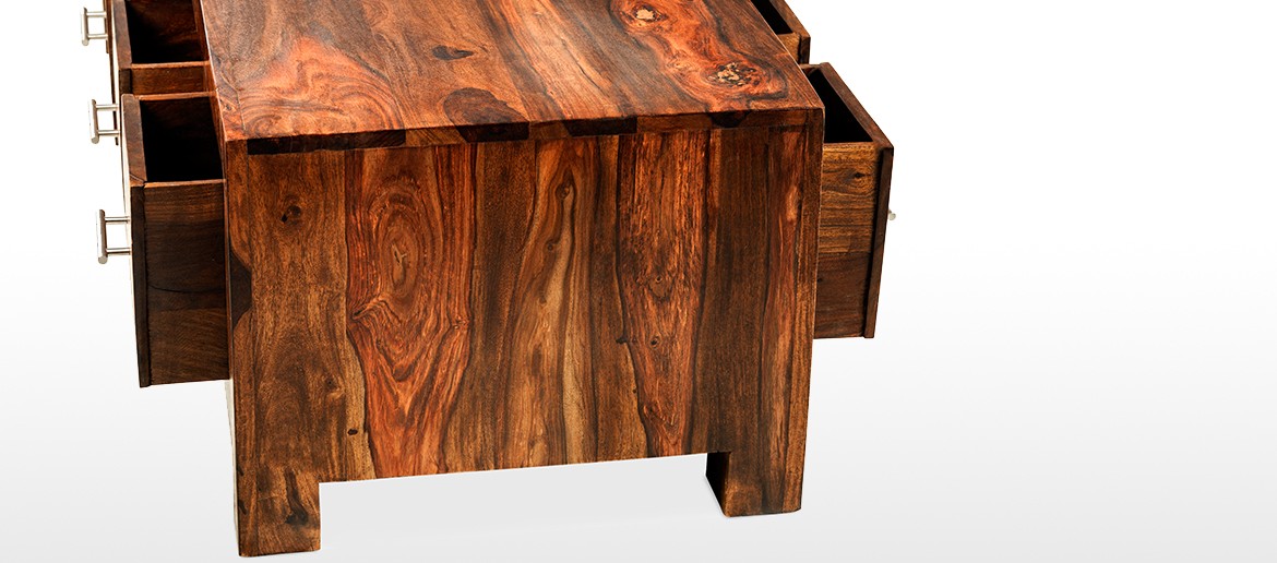 Cube Sheesham 8 Drawer Coffee Trunk