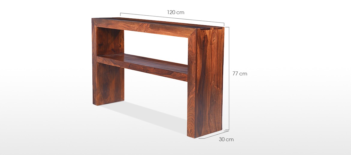 Cube Sheesham Console Table