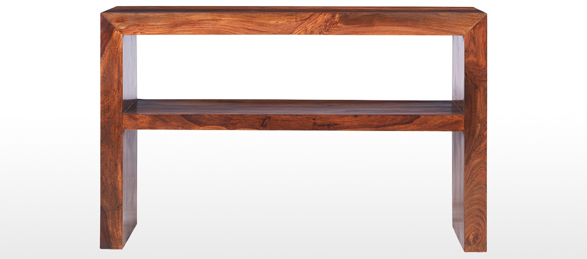 Cube Sheesham Console Table