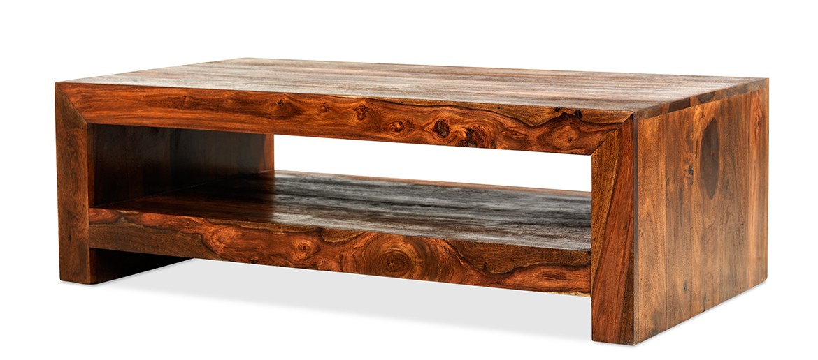 Cube Sheesham Contemporary Coffee Table