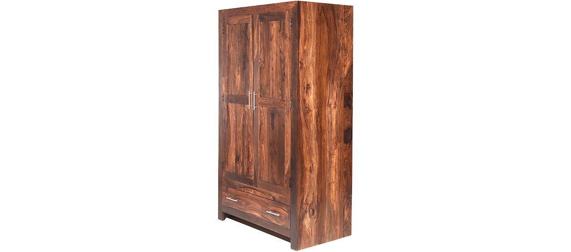 Cube Sheesham Gents Double Wardrobe