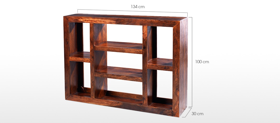 Cube Sheesham Large Multi Shelf