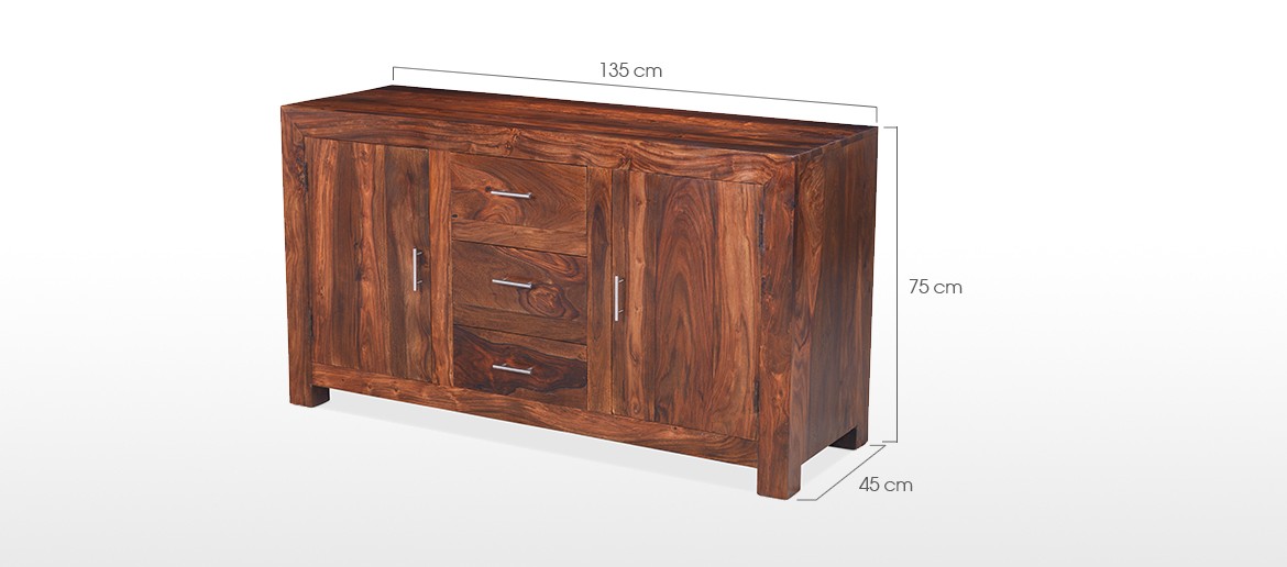 Cube Sheesham Large Sideboard