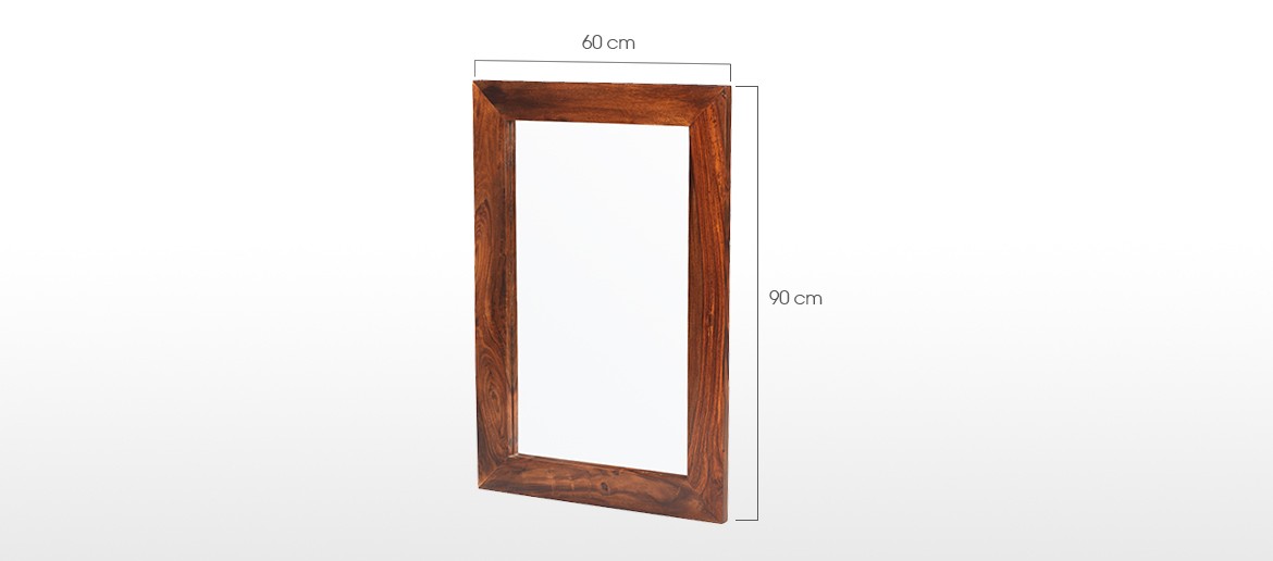 Cube Sheesham Small Mirror