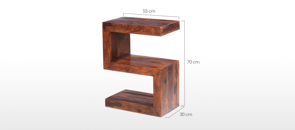 Cube Sheesham Side Table