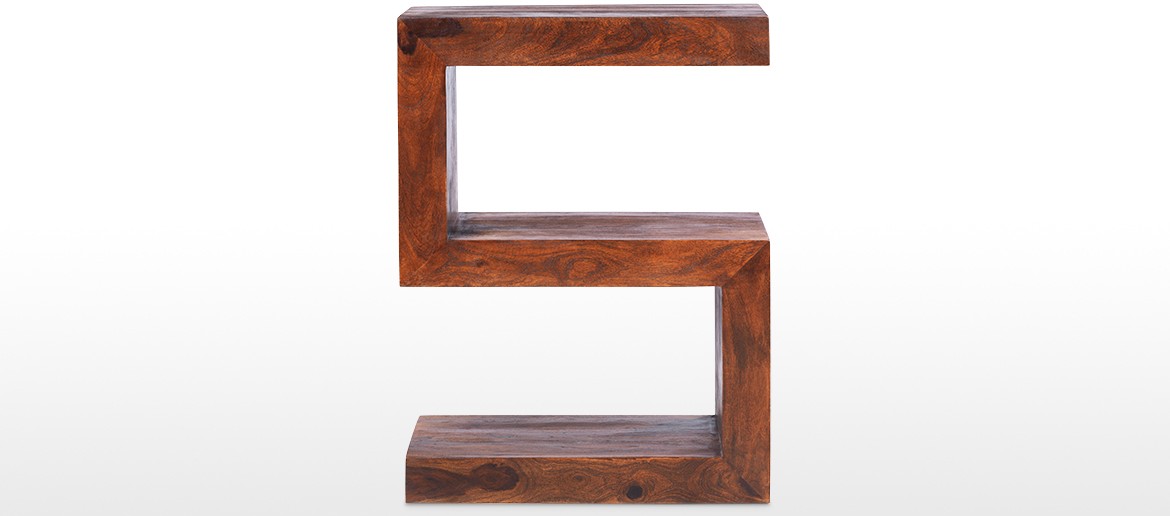 Cube Sheesham Side Table