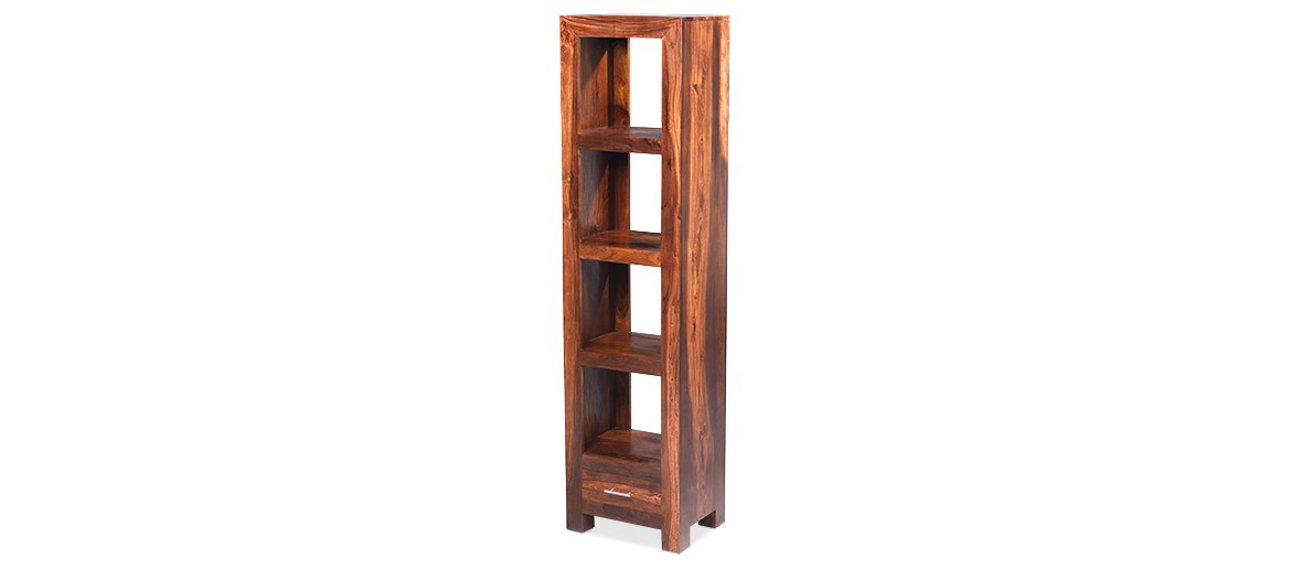 Cube Sheesham Slim Jim Bookcase