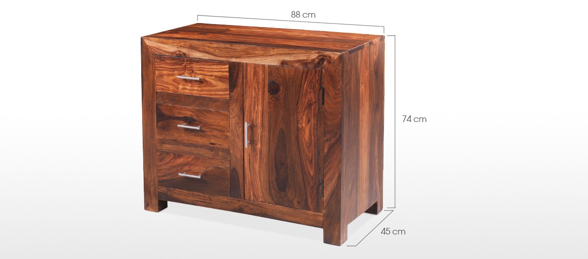 Cube Sheesham Small Sideboard