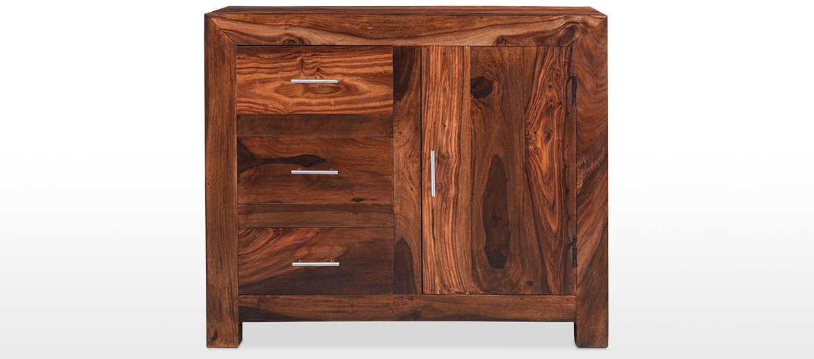 Cube Sheesham Small Sideboard