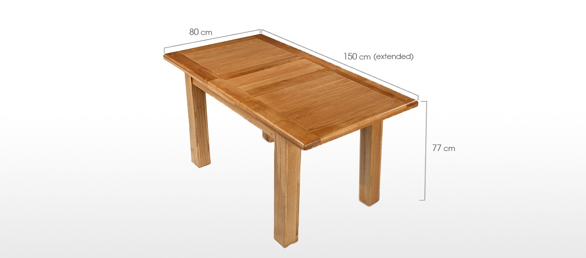 Barham Oak 120-150 cm Extending Dining Table