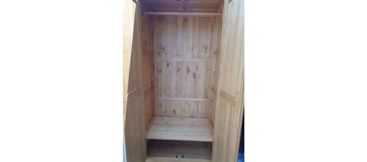 Devon Pine Ladies Double Wardrobe