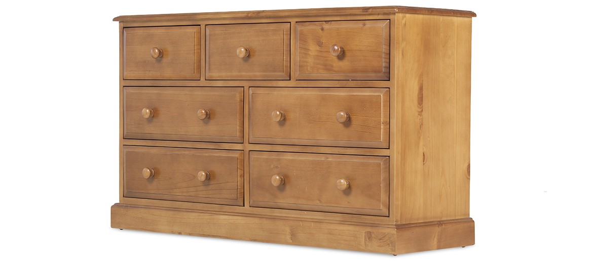 Essentials Pine 3 Over 4 Chest of Drawers