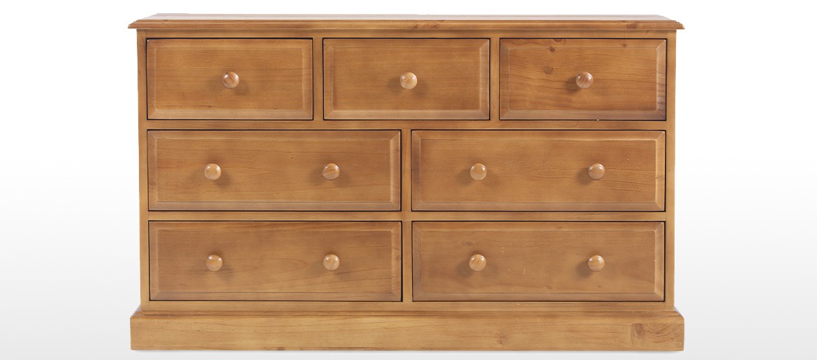 Essentials Pine 3 Over 4 Chest of Drawers