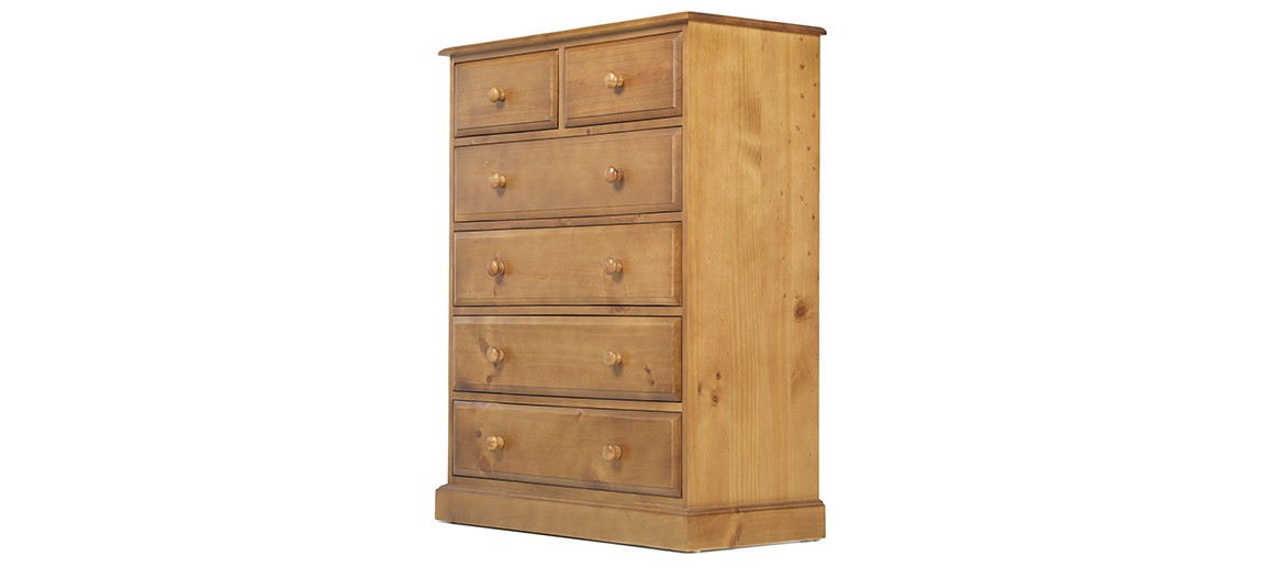 Essentials Pine 6 Drawer Chest of Drawers